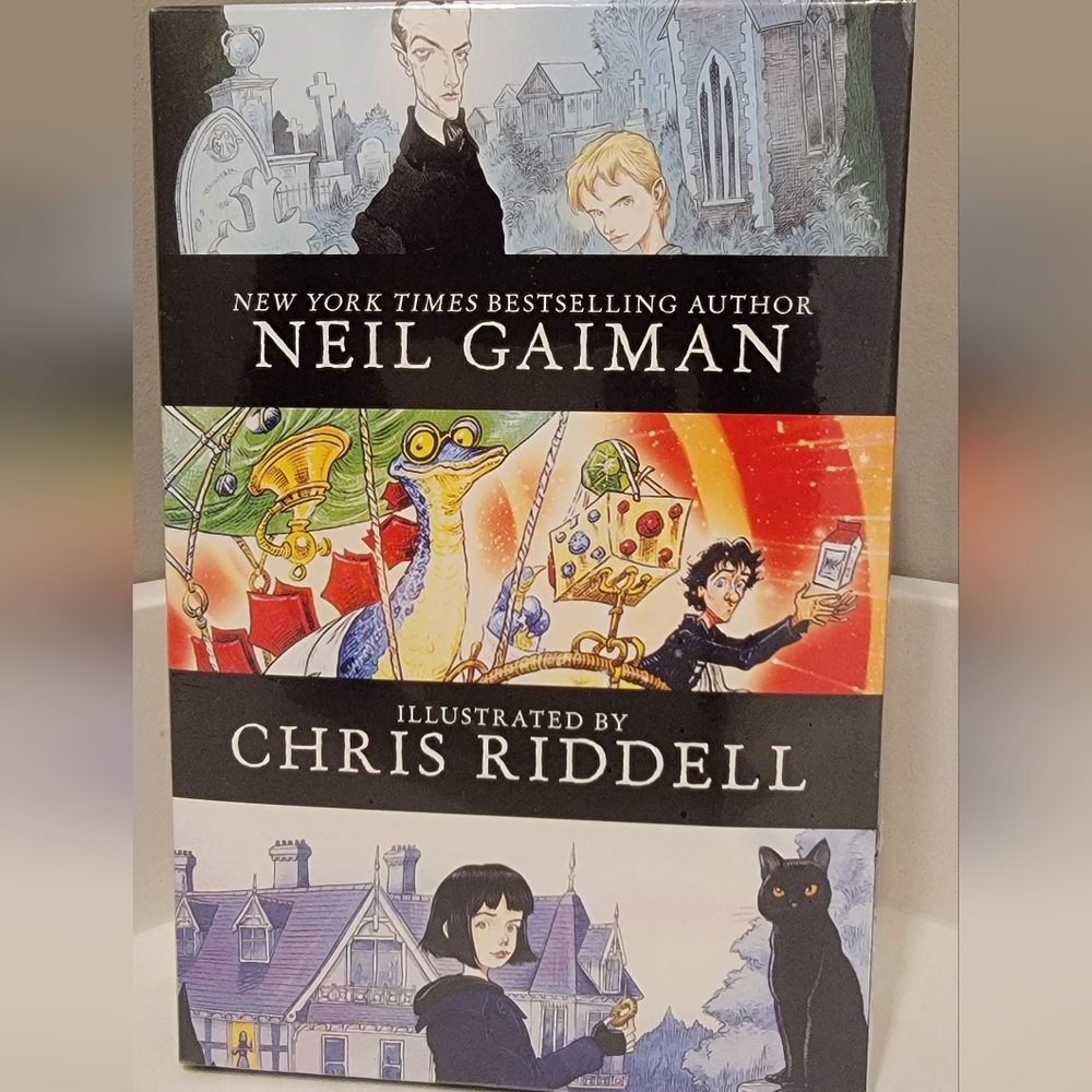Brand New Book Set Illustrated By Neil Gaiman Book And Written by Chris Riddell